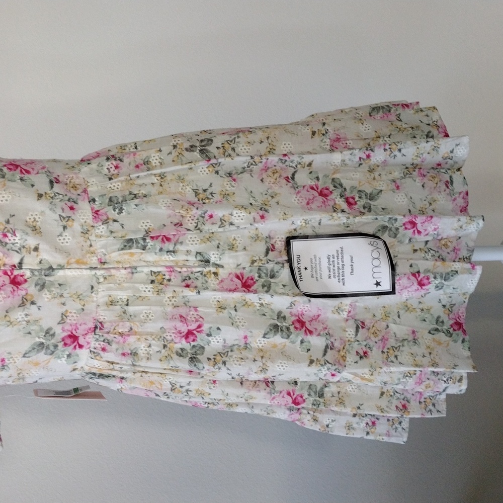 City Studio Pink Floral Eyelet Mini Dress, Size L - Picture 11 of 16